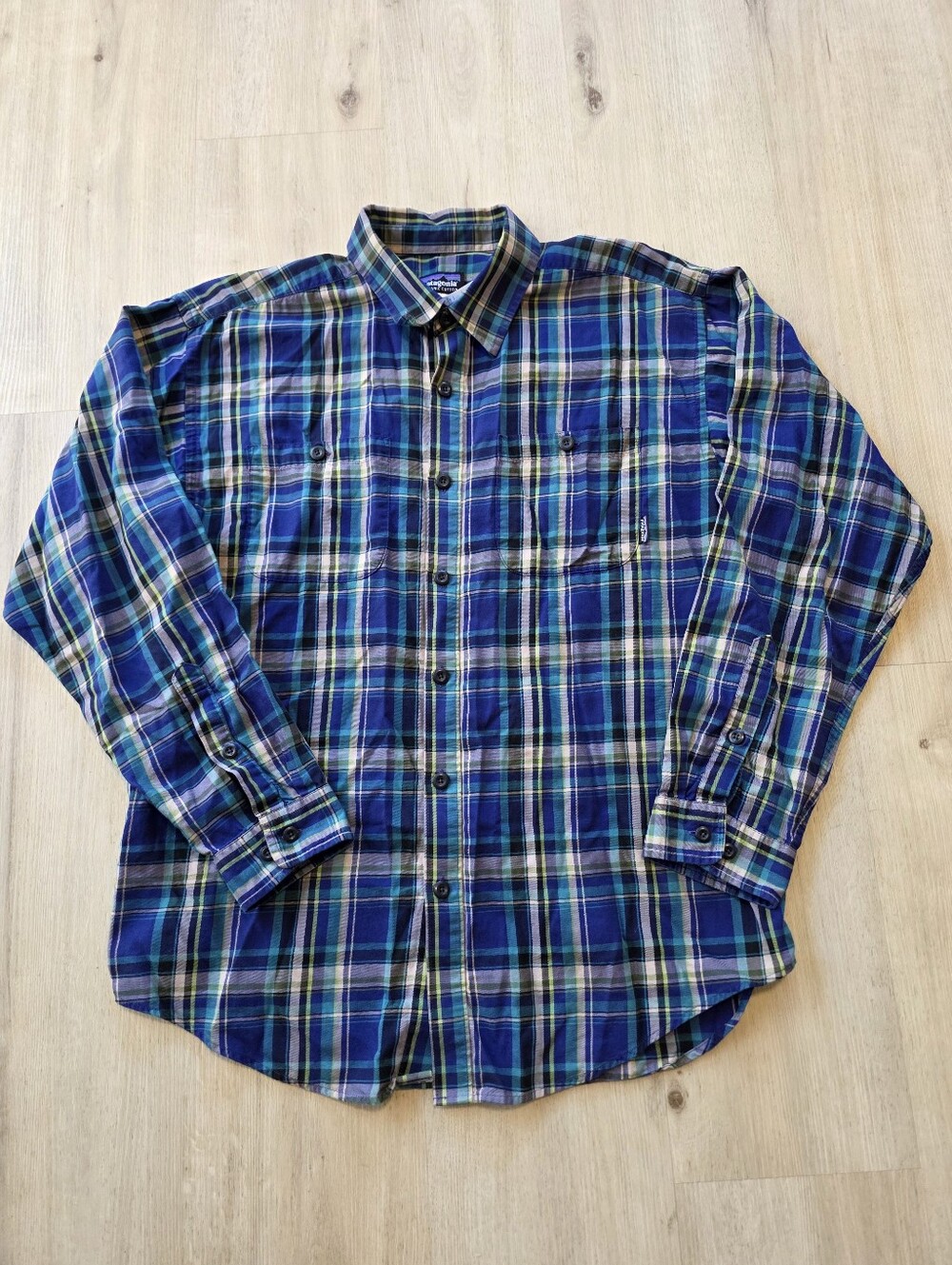 Patagonia Men's Pima Organic Cotton Shirt Size M Plaid